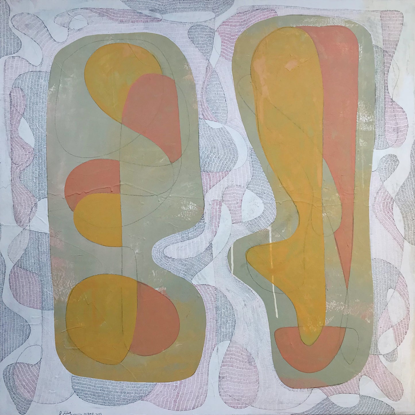 Parts and Pieces original painting 2023