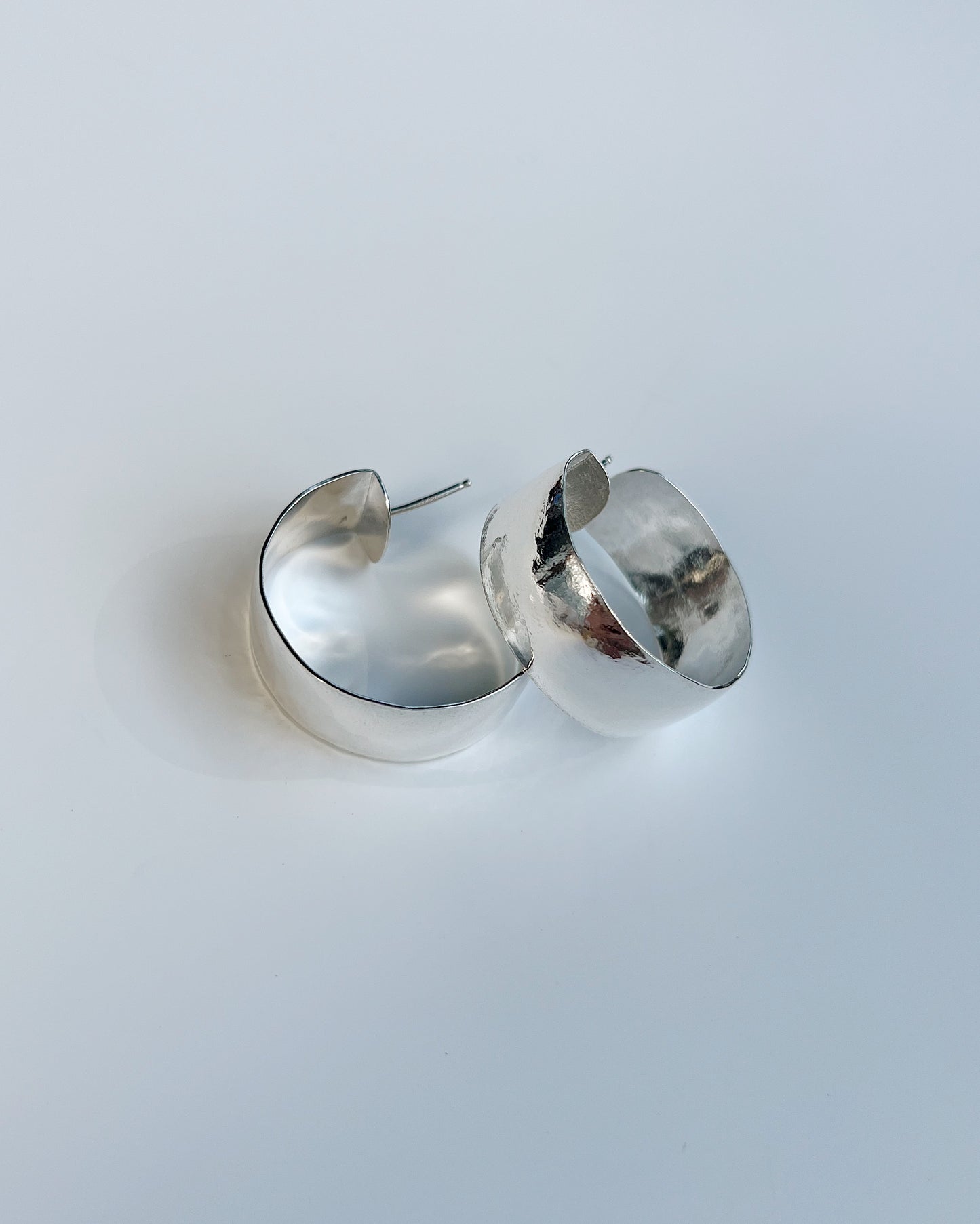 Ebony Eyes hoop earrings