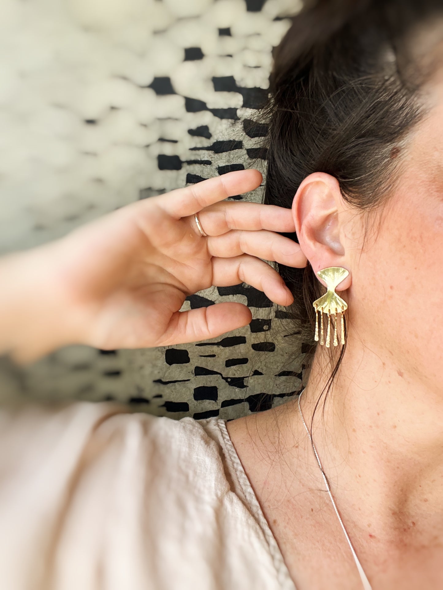 Saturn earrings