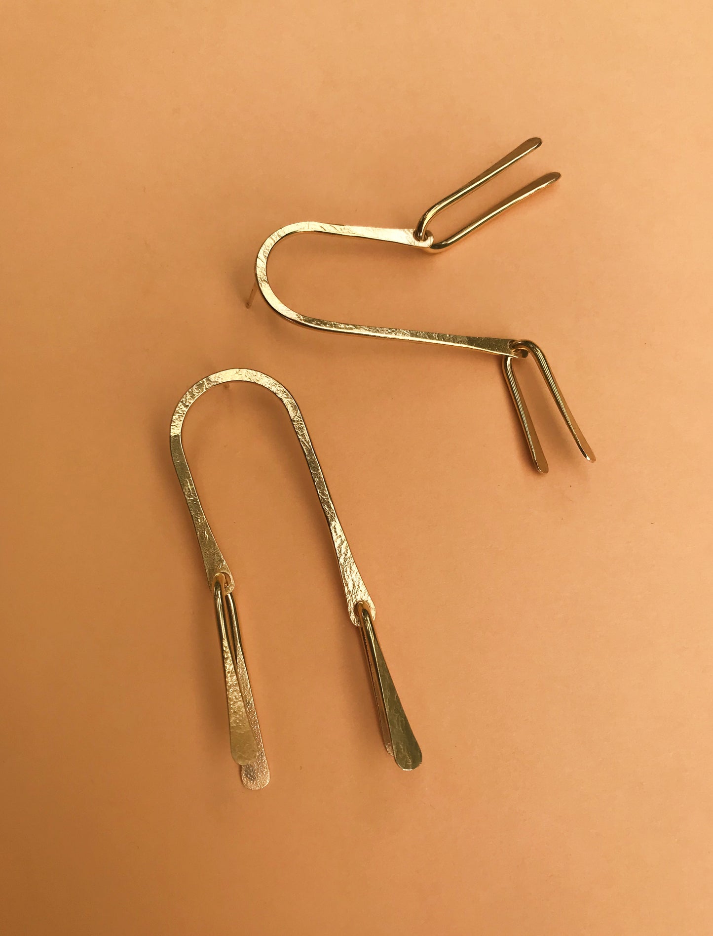 Pendientes con forma de punta de dedo