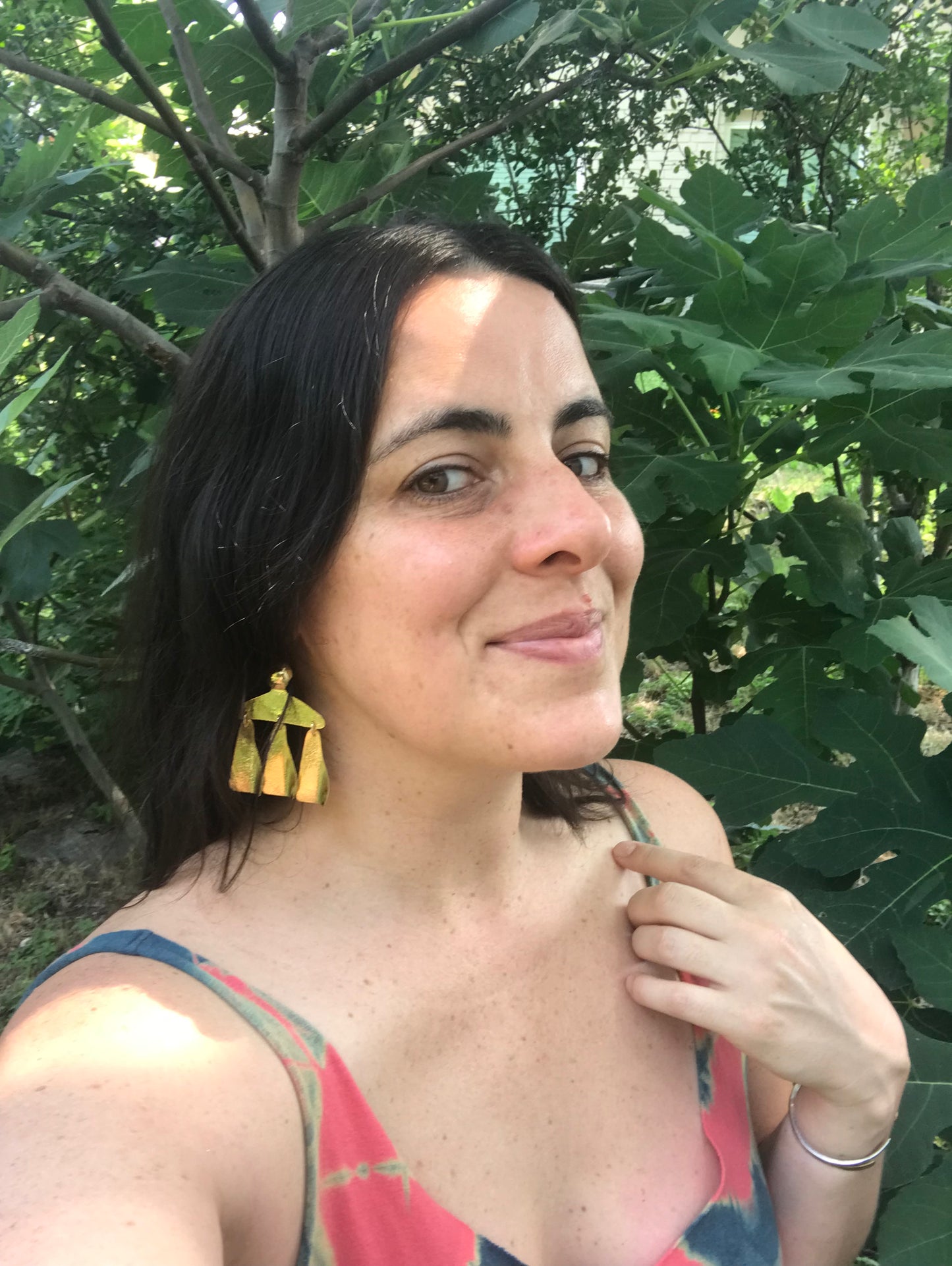 Three Golden Trees earrings