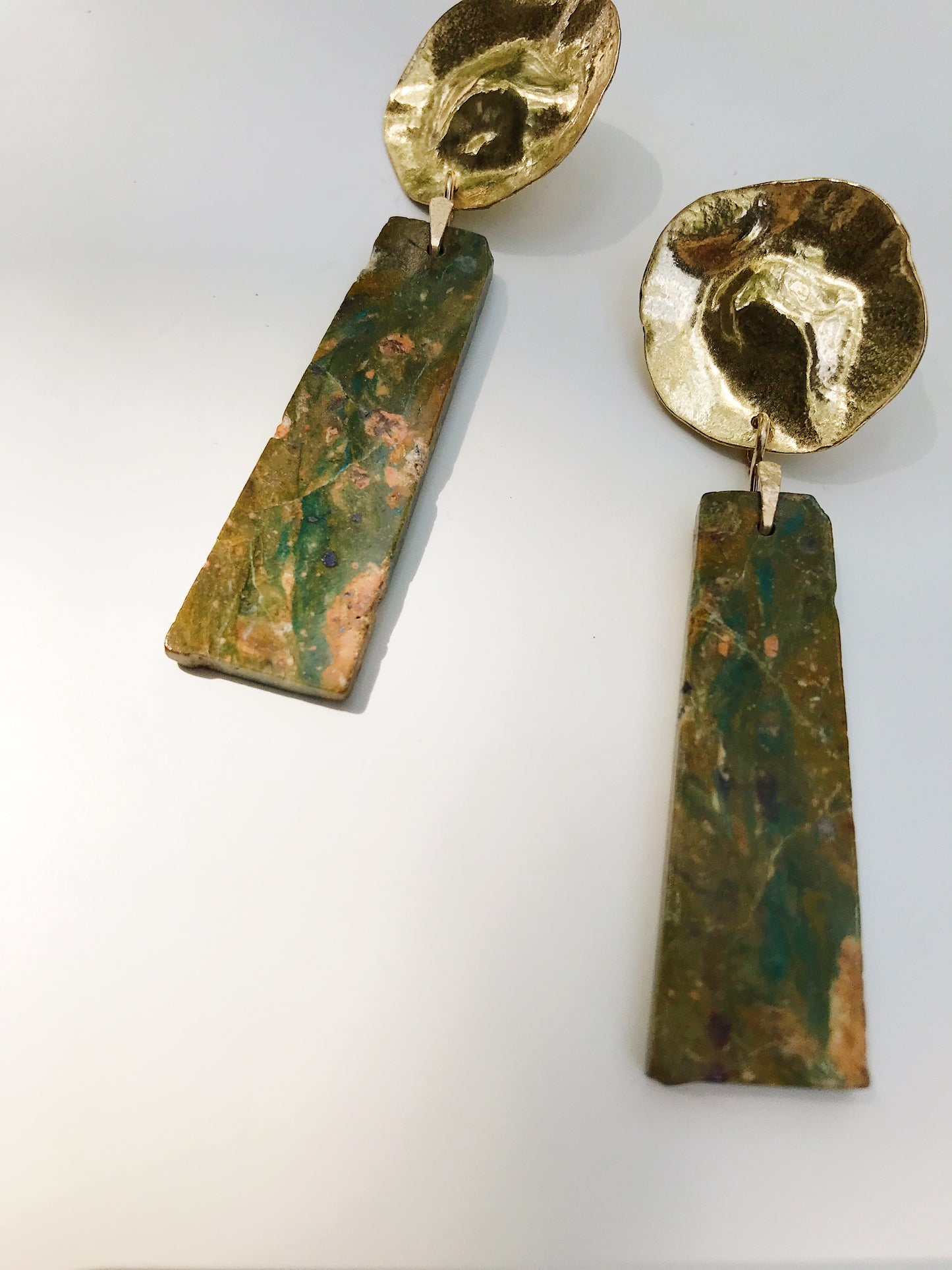Blue Opal drop earrings