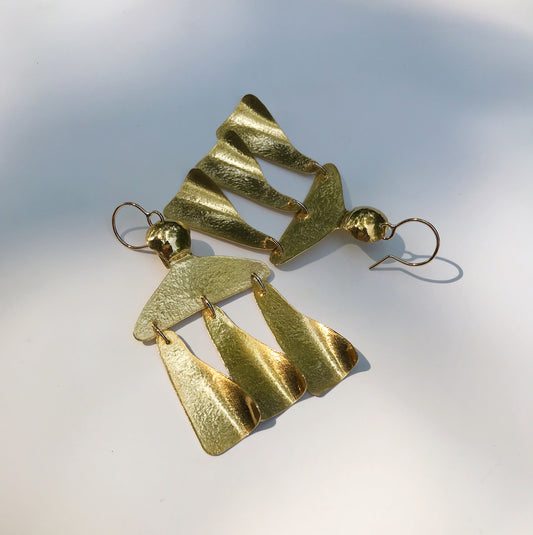 Three Golden Trees earrings