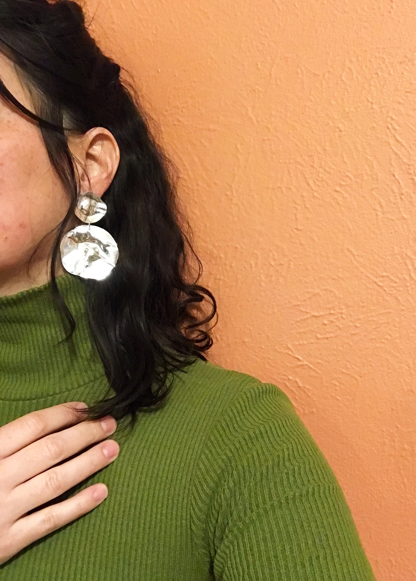 Metal Firecracker earrings