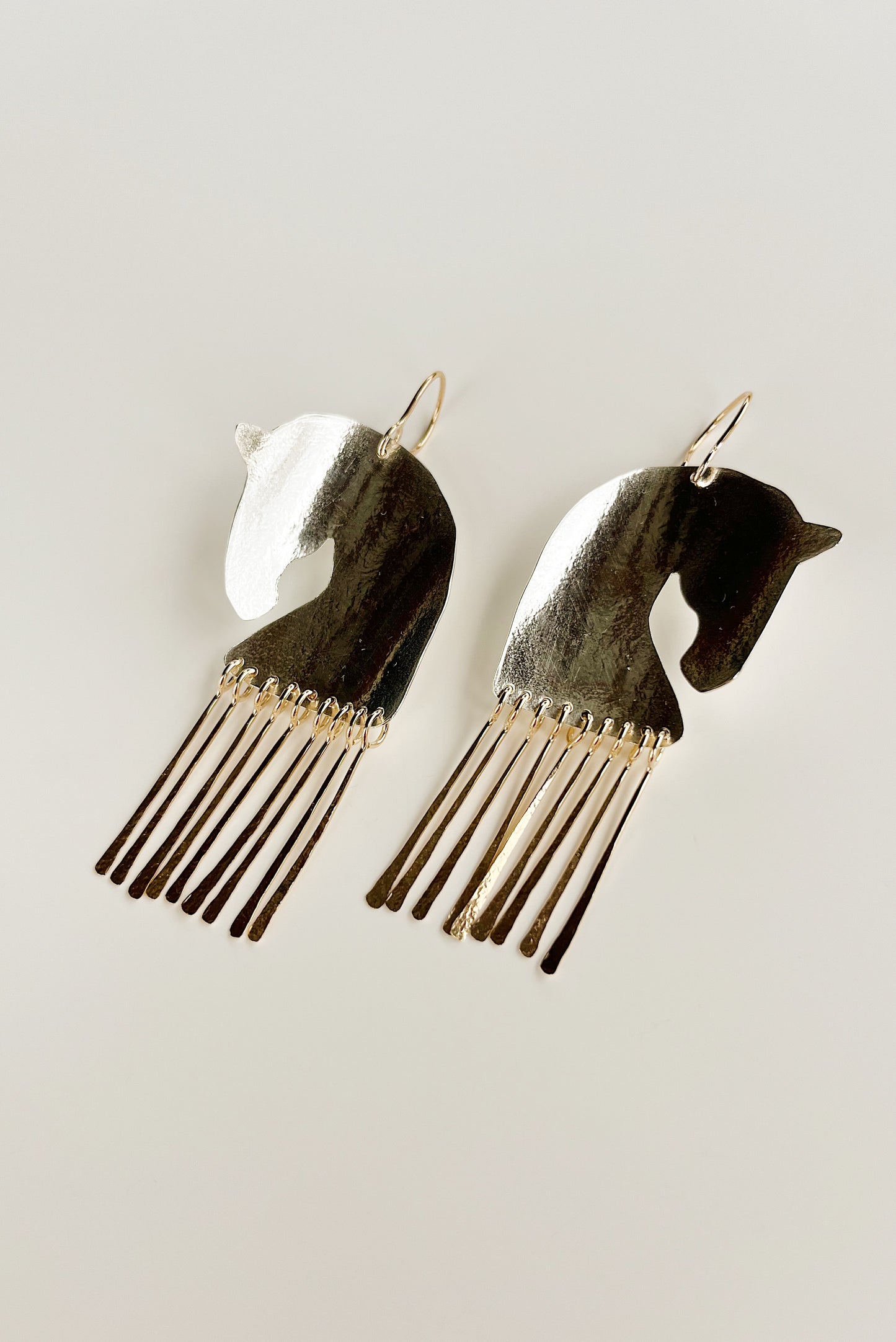 Silver Stallion earrings