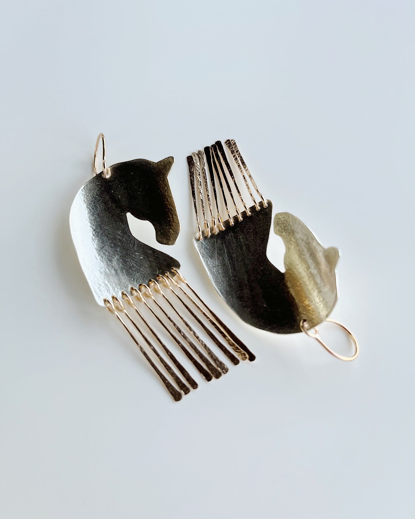 Silver Stallion earrings