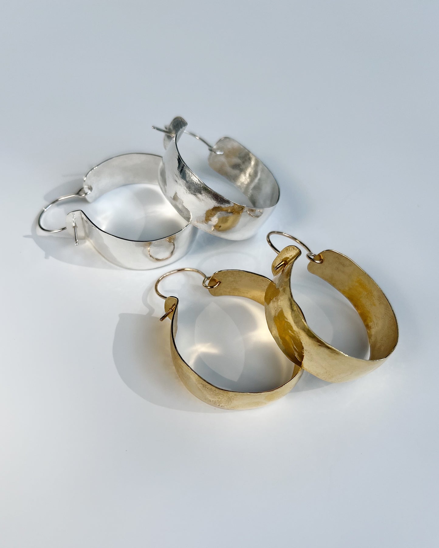 As hoop earrings