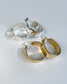 As hoop earrings