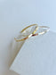 Thin Textured Square Bar Cuff