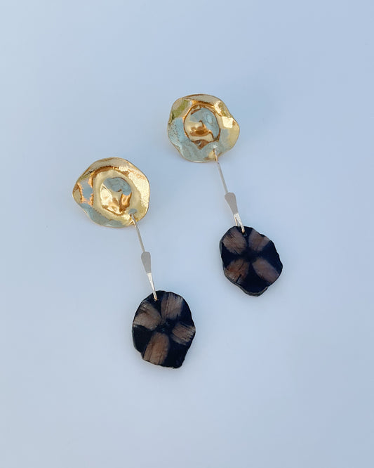 Chiastolite Drop earrings