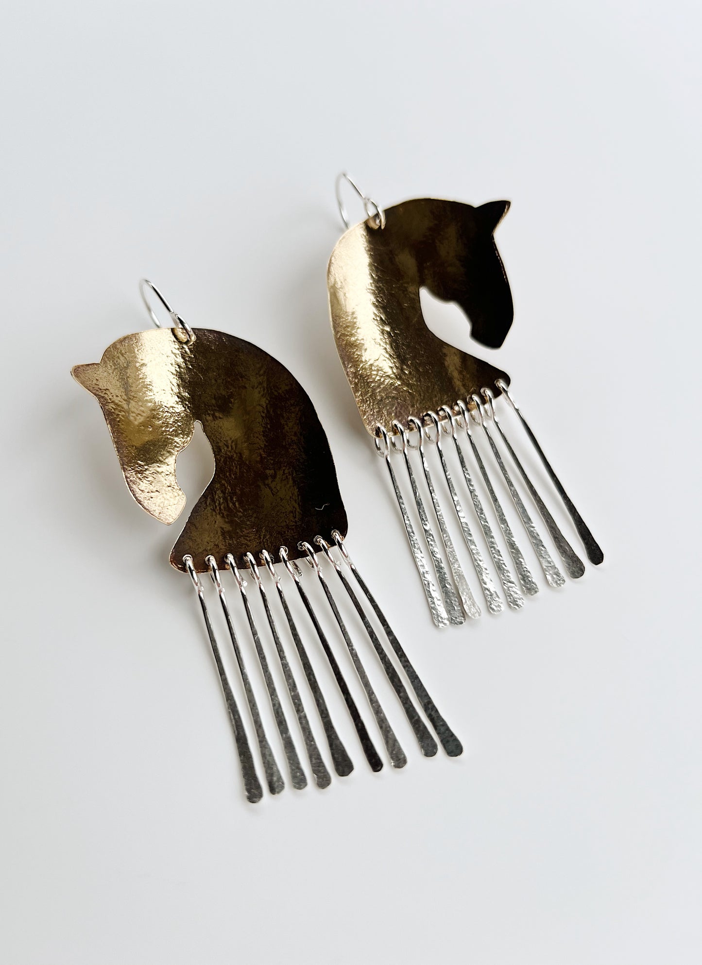 Silver Stallion earrings