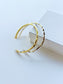 Thin Textured Square Bar Cuff
