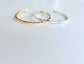 Thin Textured Square Bar Cuff
