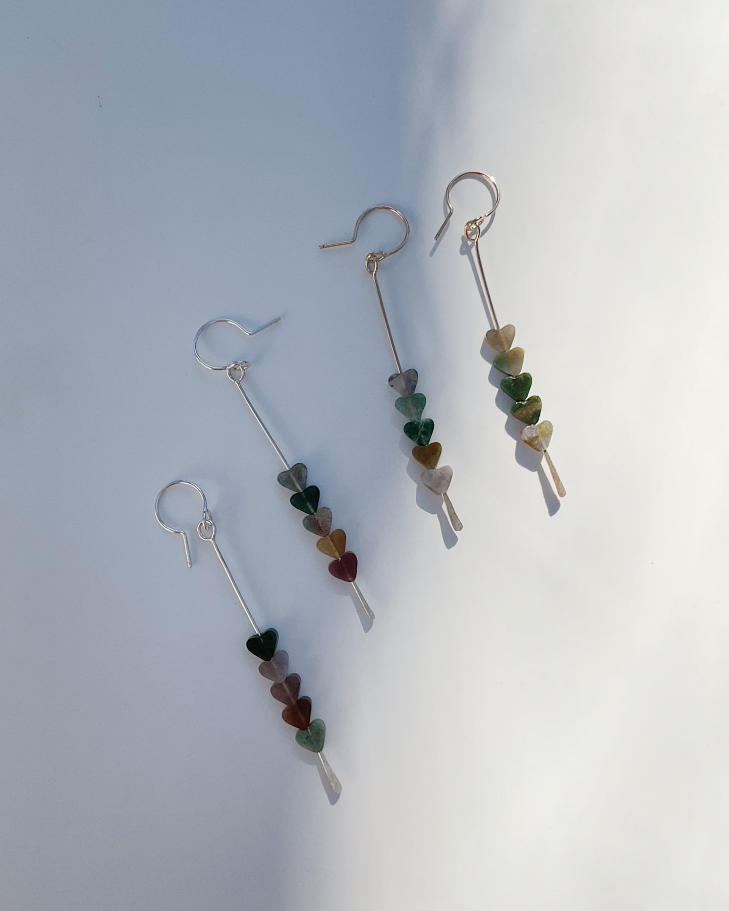 Small Heart drop earrings