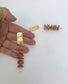 Wood Beaded post earrings